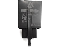 Aharon MotoLumino - Motor LED Richtingaanwijzer / knipperlicht Relais - geschikt voor Kawasaki, Yamaha, Honda, Triumph, Suzuki - 3-pins - anti hyperflash