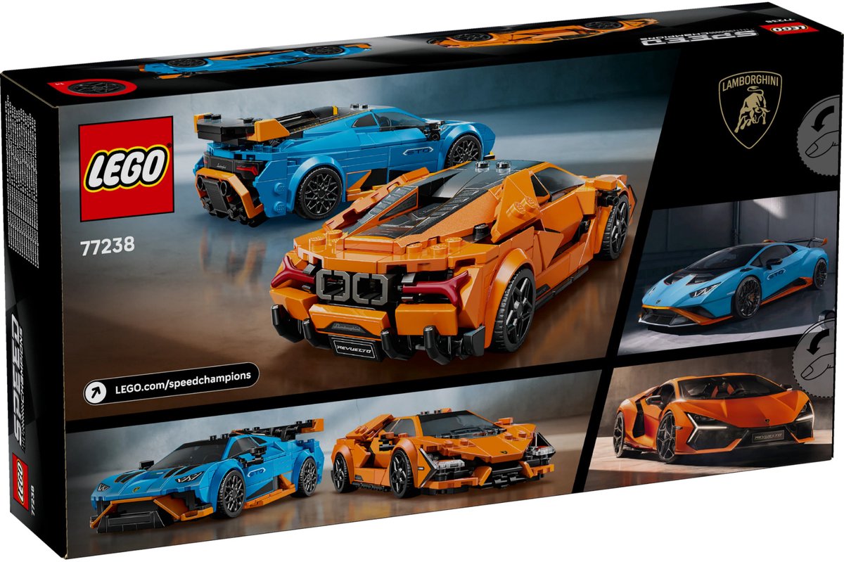 LEGO® Speed Champions Lamborghini Revuelto en Huracán STO - 77238 — afbeelding 6