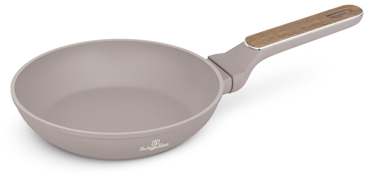 Berlinger Haus 8326 - Koekenpan 20 cm - Matt Taupe collection - handvat met hout