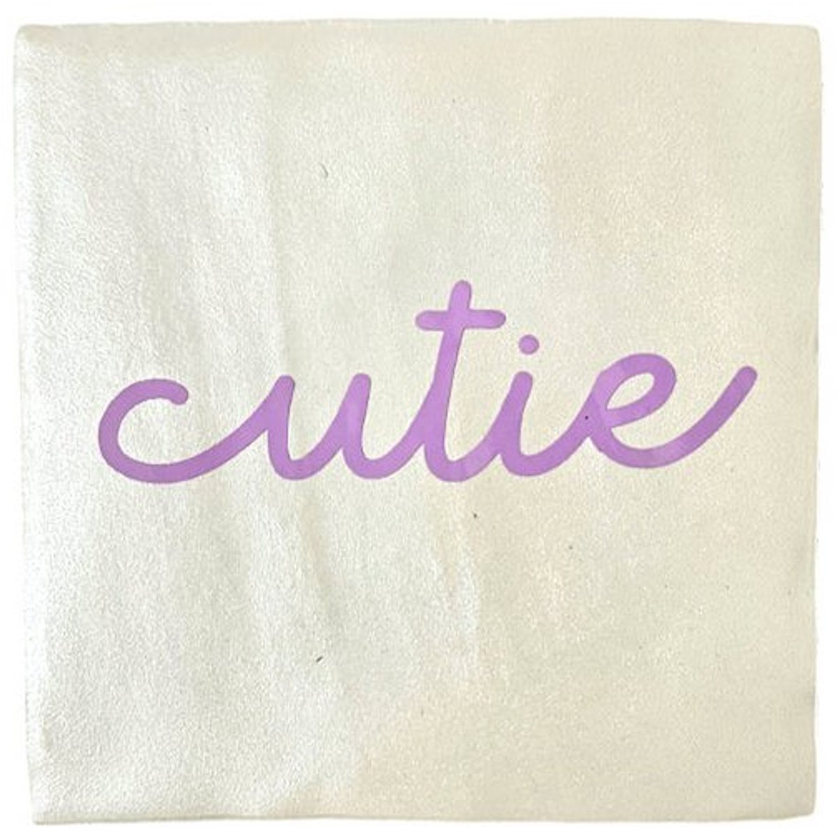Tegeltje met de tekst: Cutie - cadeau - 10x10