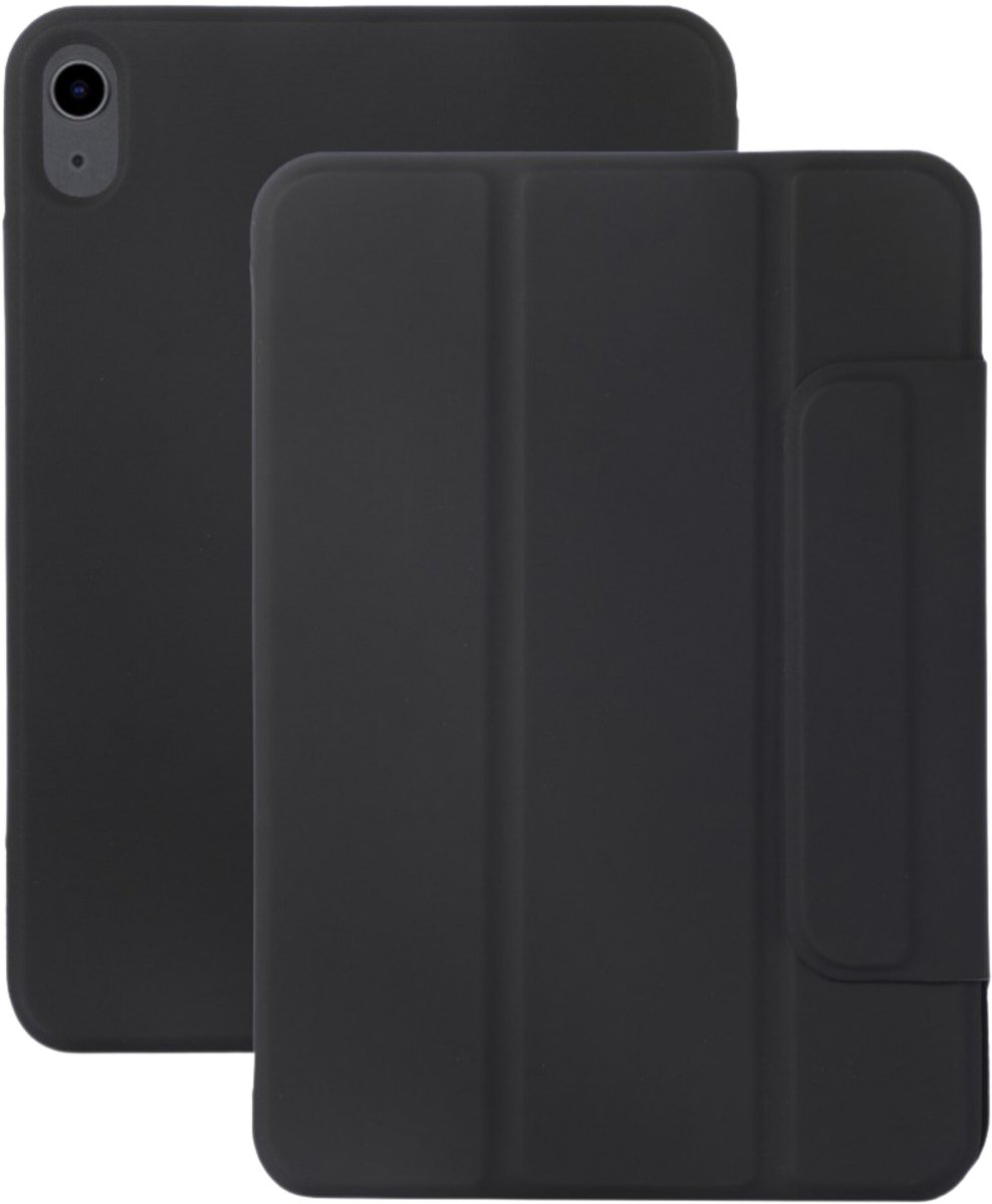 Lunso Geschikt voor iPad 11 inch (2025) A16 - Tri-Fold Bookcase hoes - Zwart