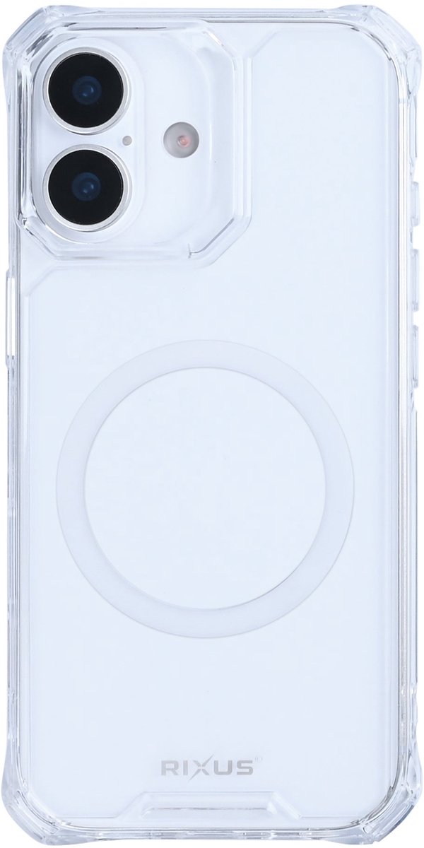 Rixus Armor-X Anti Shock Case With MagSafe For Apple iPhone 17 Transparent