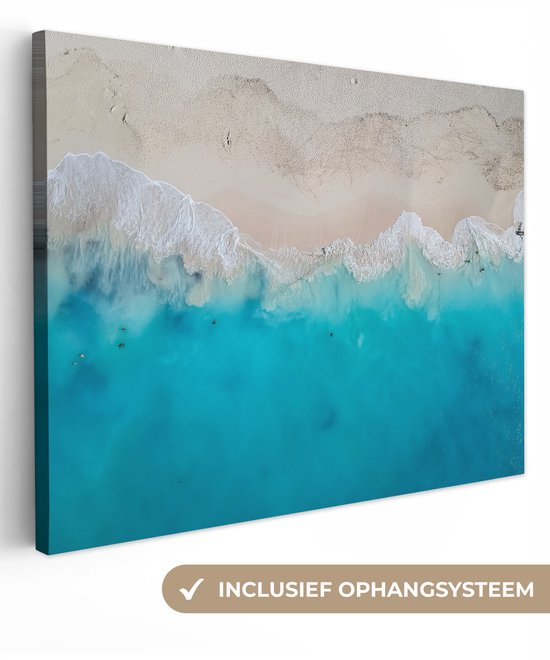 Peintures sur Toile Mer - Plage - Eté - 80x60 cm - Décoration murale