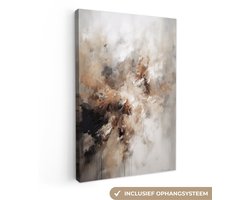 Canvas schilderij 40x60 cm - Abstract schilderijen op can...