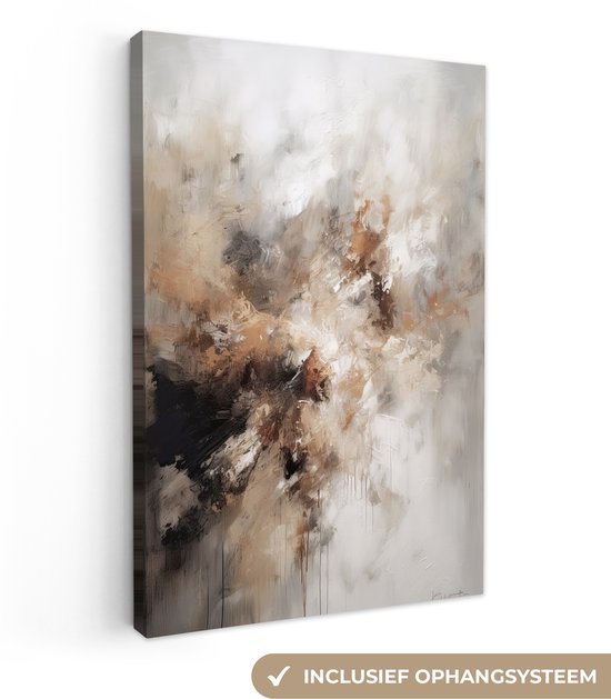 Canvas schilderij 40x60 cm - Abstract schilderijen op canvas - Kamer decoratie accessoires - Moderne schilderijen woonkamer - Wanddecoratie slaapkamer - Muurdecoratie keuken - Wanddoek interieur binnen - Woondecoratie huis