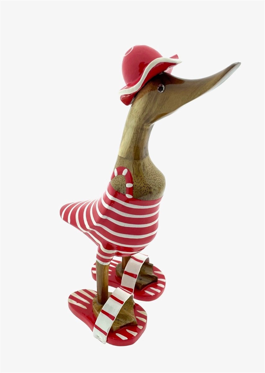 Houten eend Jos L rood