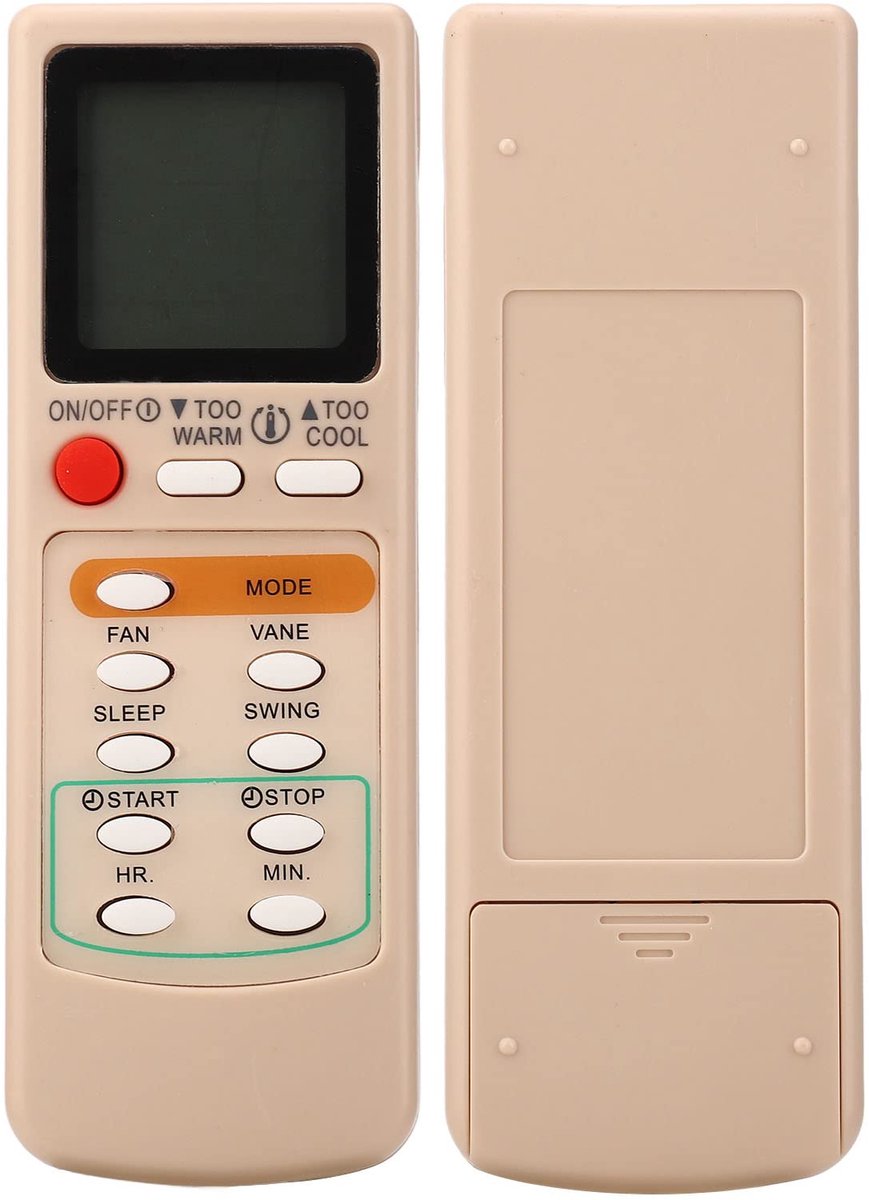 Universal Air Conditioner Remote Control Compatible for M09 EG6D EG6C EG7C EG7M MSD 09NV MSH 10NV MSH 12NV MSH 18NV MSH J12NV MSH J15NV, Easy Remote Control