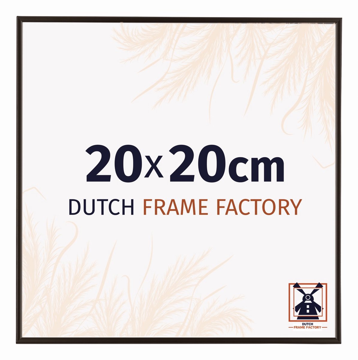 Dutch Frame Factory Fotolijst 20x20 cm - Kunststof - Antraciet - Easy