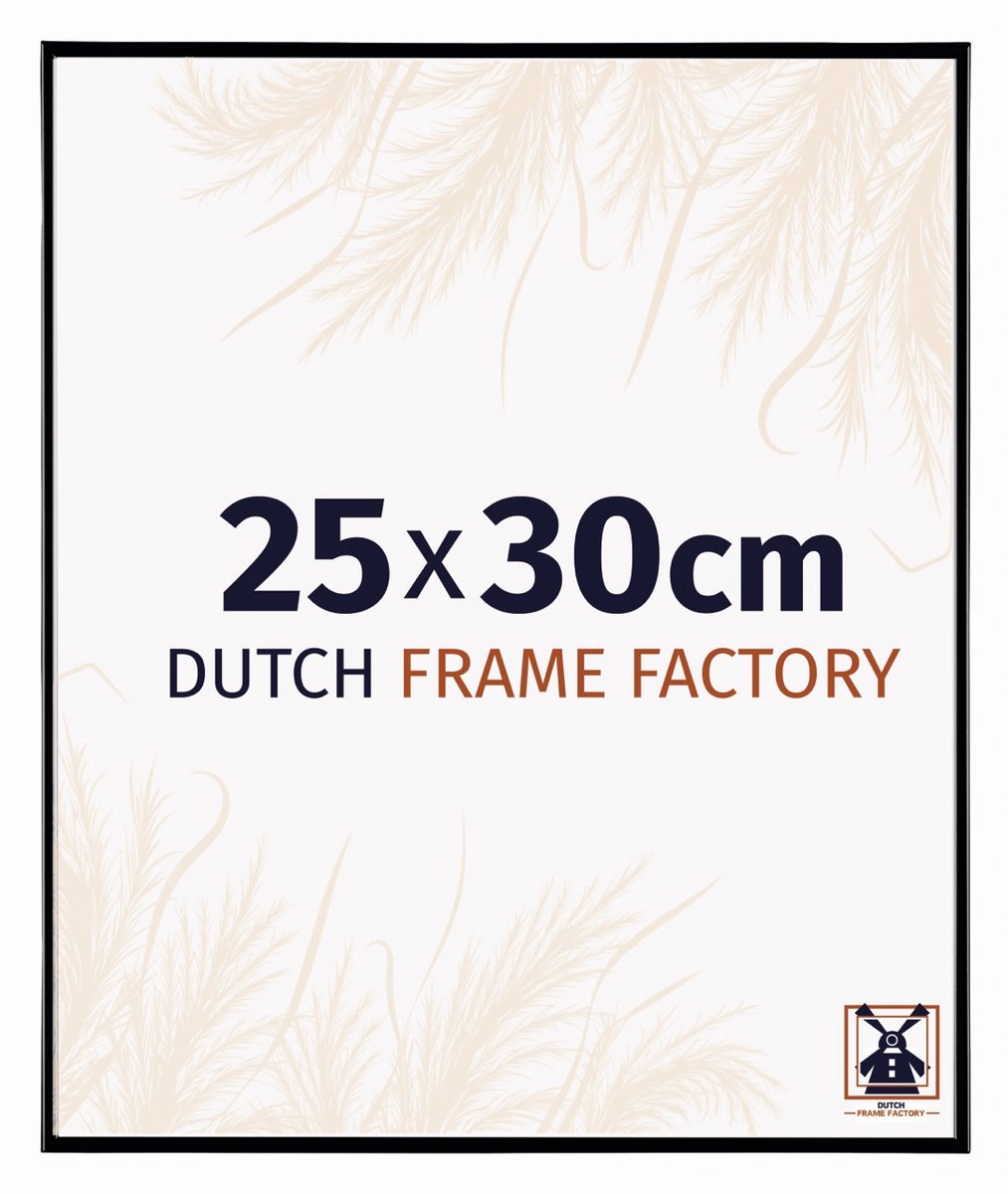 Dutch Frame Factory Fotolijst 25x30 cm - Kunststof - Zwart Hoogglans - Easy