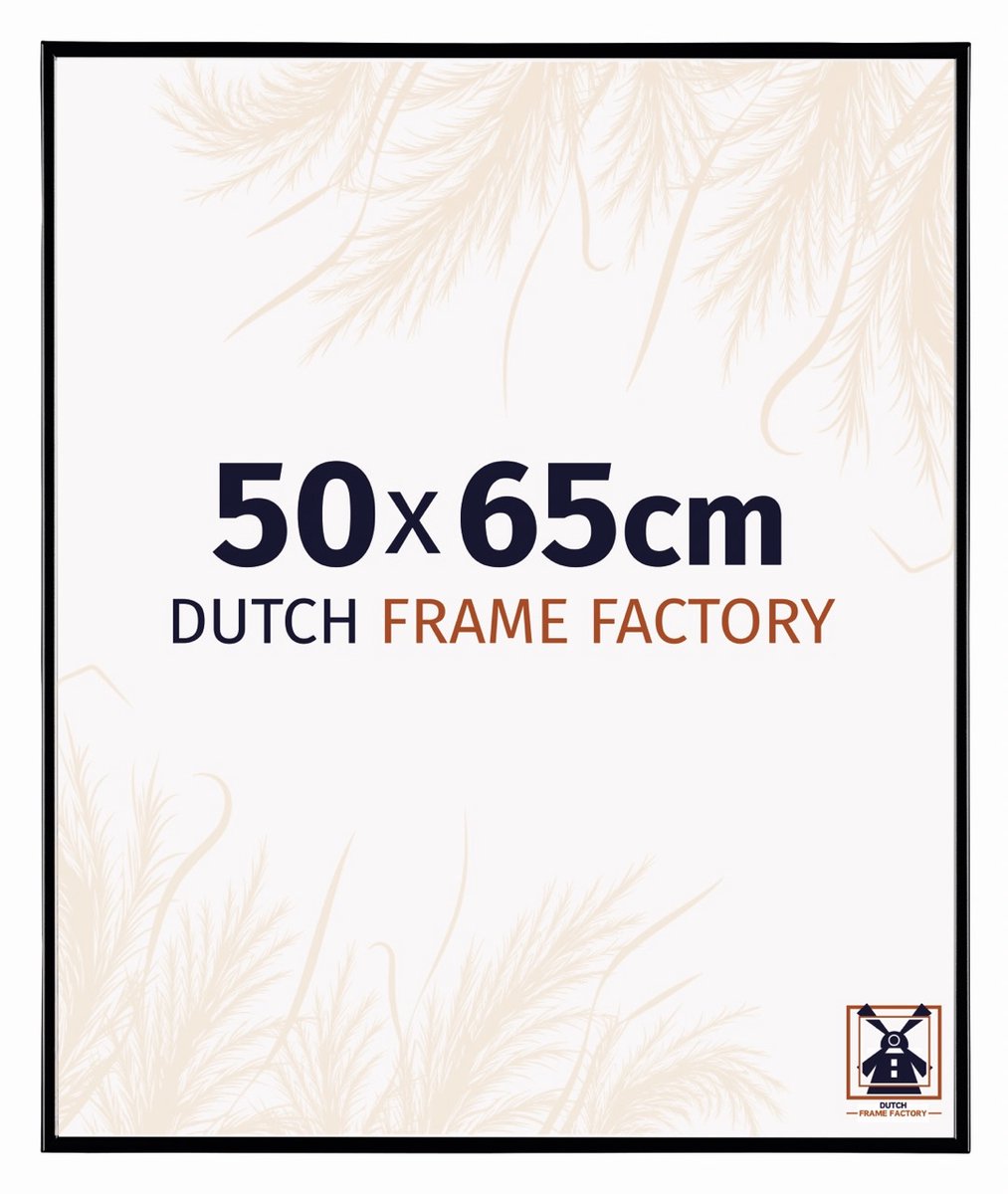 Dutch Frame Factory Fotolijst 50x65 cm - Kunststof - Zwart Hoogglans - Easy