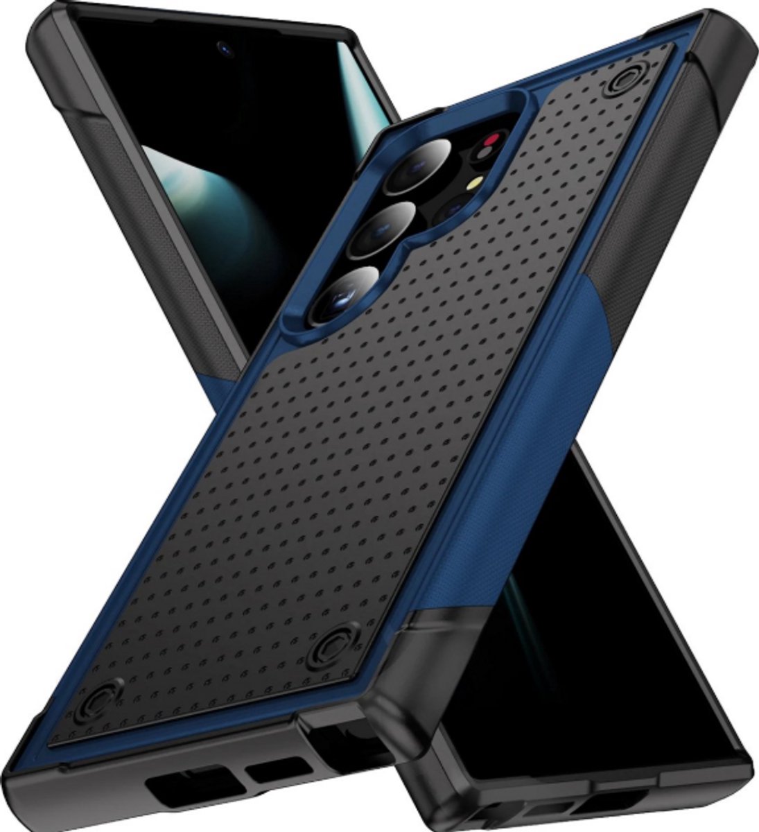 Schokbestendige Armor Case Geschikt voor Samsung Galaxy S24 plus 5G - Militair Grade Valbescherming, Robuuste Telefoonhoes, Beschermhoes, Impact Bestendige Hoes, Hoge Kwaliteit Bescherming, Anti-Schok Case