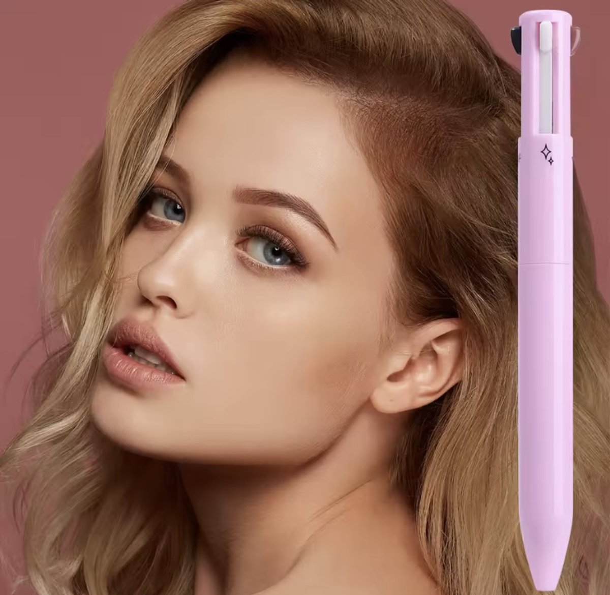 Happy U Beauty™ 4-in-1 Make-up Pen – Alles-in-één voor Ogen, Lippen & Wenkbrauwen