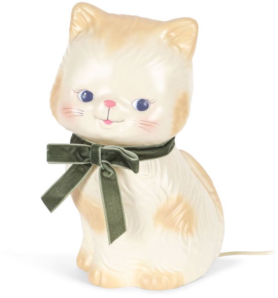 Konges Sløjd Cat LED Lamp - 13x11x23cm - Beige