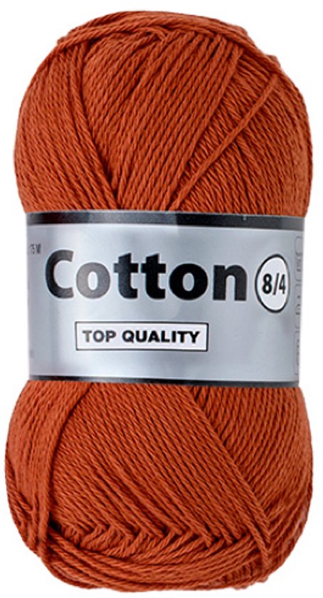 Lammy Yarns Cotton Eight 8/4 - beertjes bruin (055) - 1 bol van 50 gram - dun katoen garen