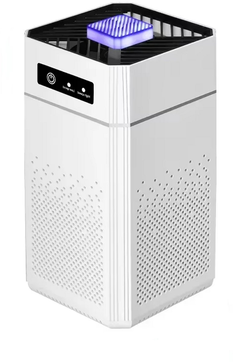 Slimme Luchtreiniger met Negatieve Ionengenerator – H12 HEPA Filter – Stil & Compact voor Werkkamer, Woonkamer en Slaapkamer – Intelligente Luchtzuivering tegen Stof, Pollen, Rook en Allergieën — afbeelding 1