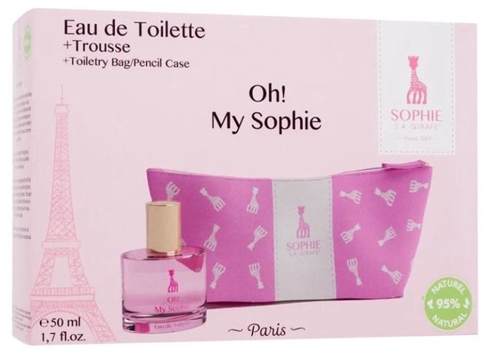 Sophie La Girafe - Oh My Sophie - Eau de toilette 50 ml & Trousse de toilette - Coffret cadeau pour fille