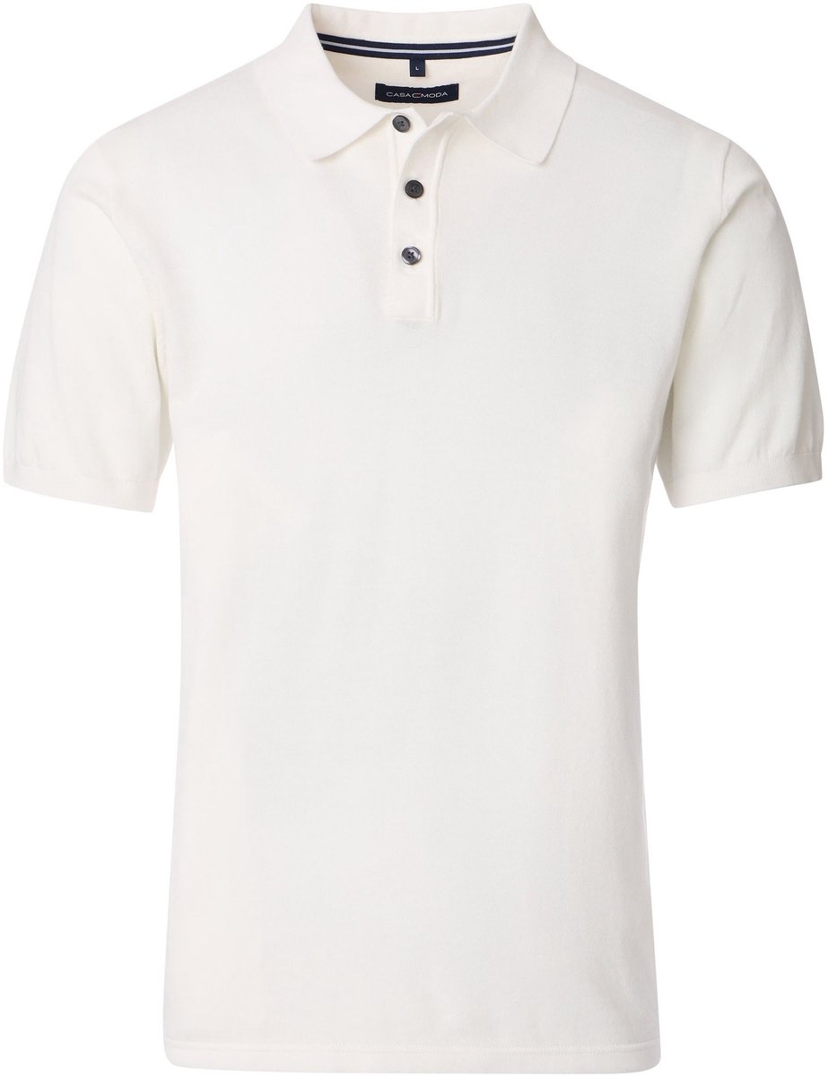 CASAMODA Polo Knitted Off White - Maat 3XL - Heren