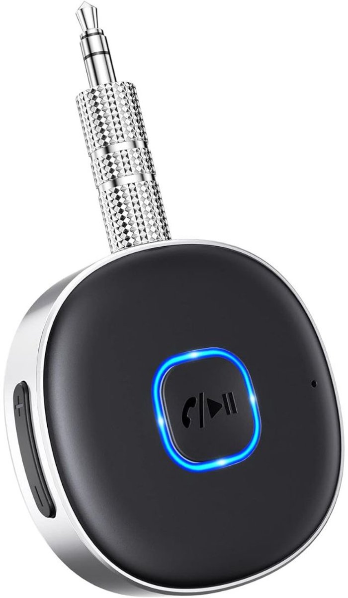 Bluetooth Receiver Aux - Ontvanger - Carkit - Zwart en Zilver