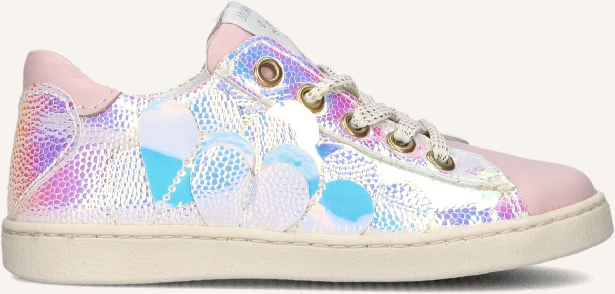 Jochie & Freaks Coco Lage sneakers - Leren Sneaker - Meisjes - Roze - Maat 25