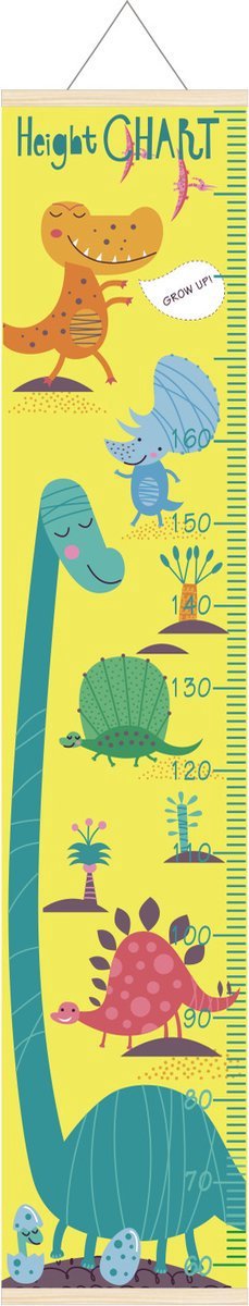 Nixnix® - Groeimeter - Hoogtemeter voor kinderen - Dino thema