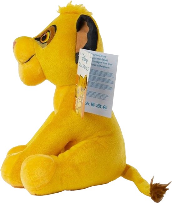 Disney: The Lion King - Simba Sitting 30 cm Plush with Sound / GRATIS VERZENDING
