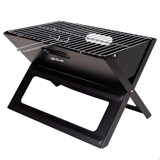 GENCAM Draagbare Inklapbare Houtskoolgrill - Roestvrij Staal BBQ Voor Camping En Picknick