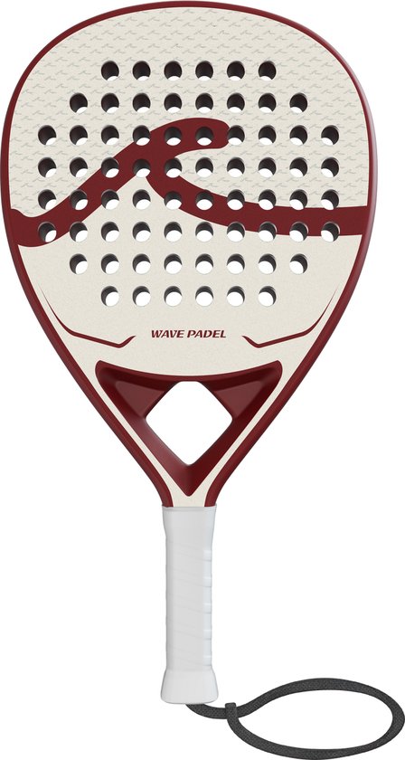 Padel Racket van WAVE PADEL® - 100% Carbon - Voor mannen en vrouwen - Red Serve