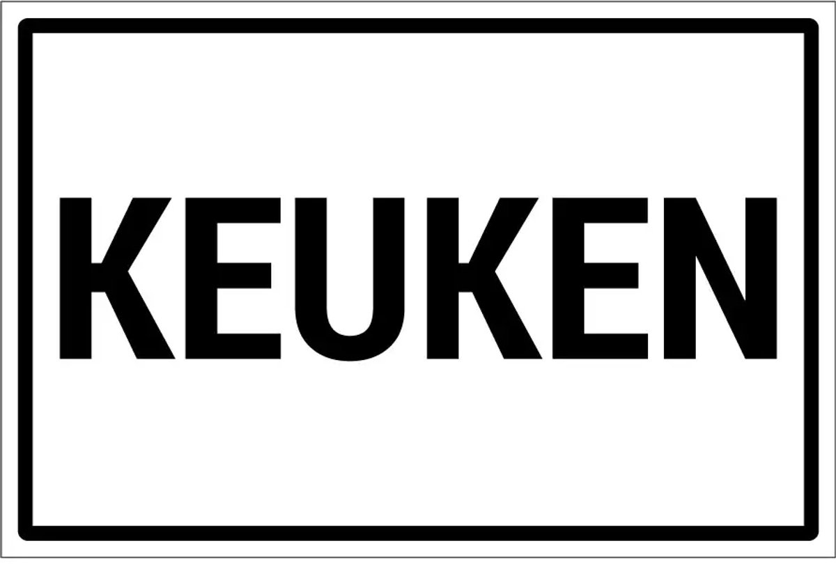 Keuken sticker | 45 x 30 cm