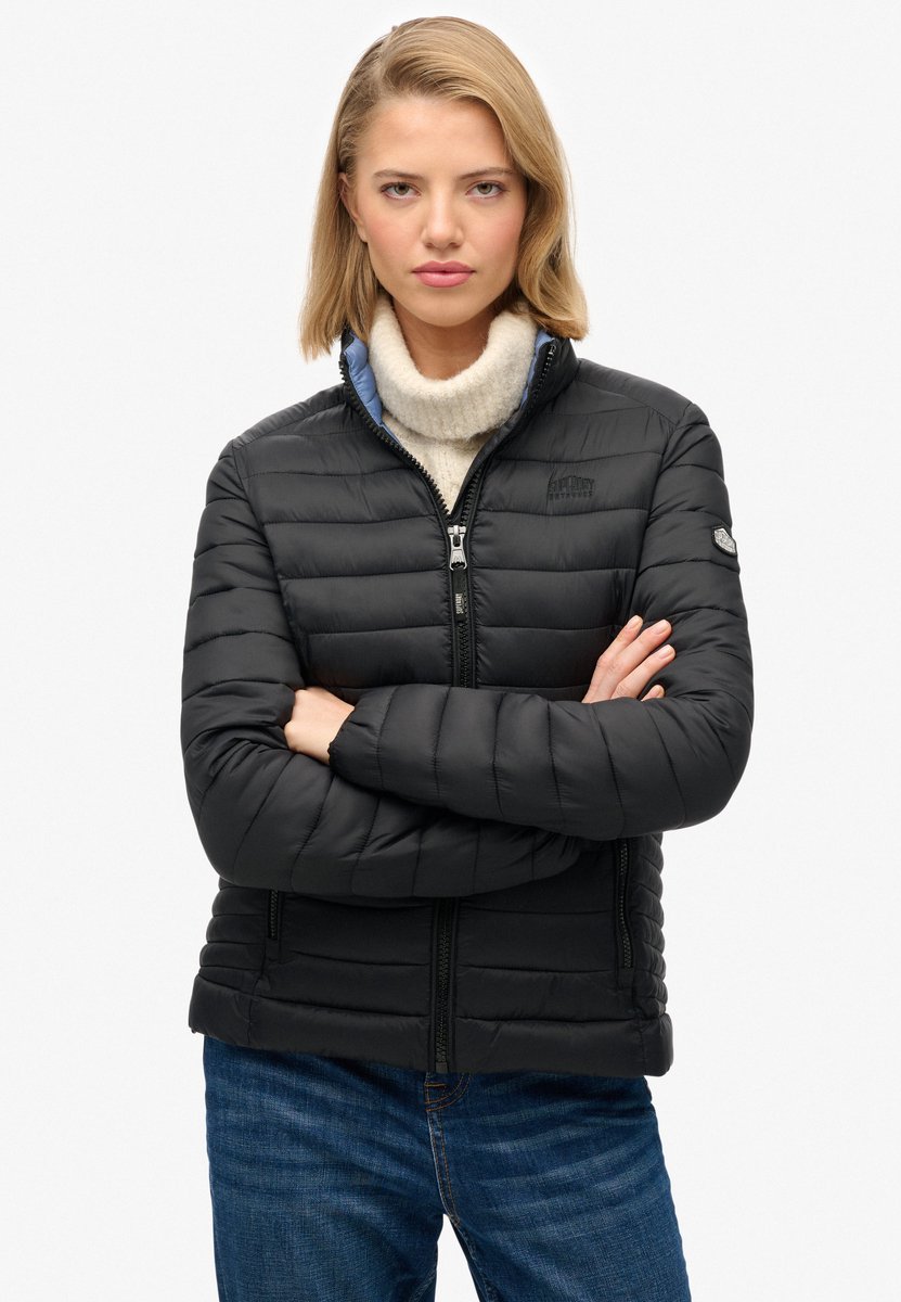 Superdry Fuji Lite Gewatteerde Jas Dames Gewatteerde jassen Zwart