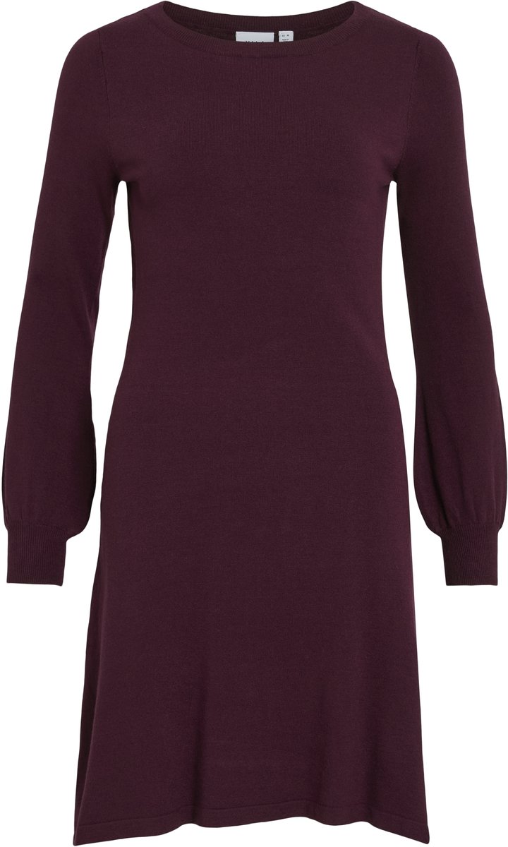 VILA - VIKALIA L/S BOATNECK KNIT DRESS RP1/KA - Dames - Mini jurken