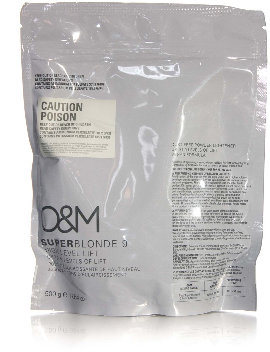 O&M SUPER BLONDE High Level 9 Lift Powder Lightener