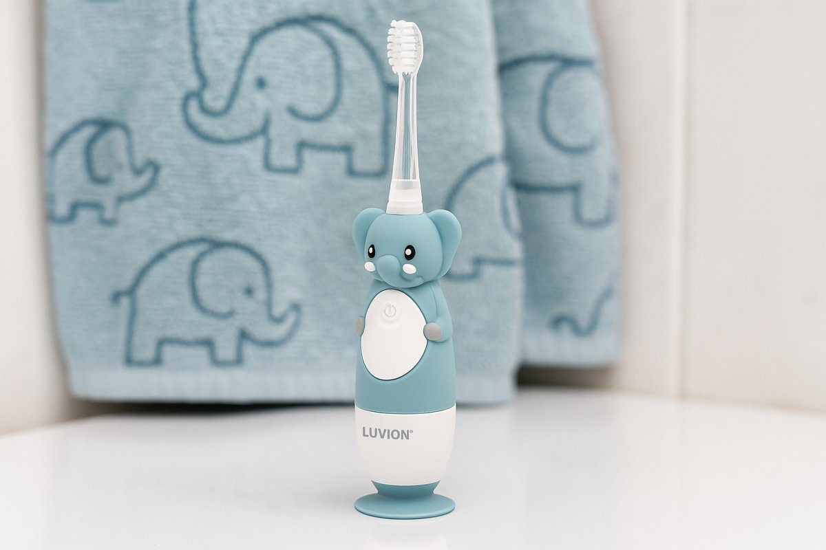 LUVION® 400S Elephant - Sonische Elektrische Tandenborstel kind voor Baby en Peuter - 0 t/m 4 Jaar - Met Timer — afbeelding 3