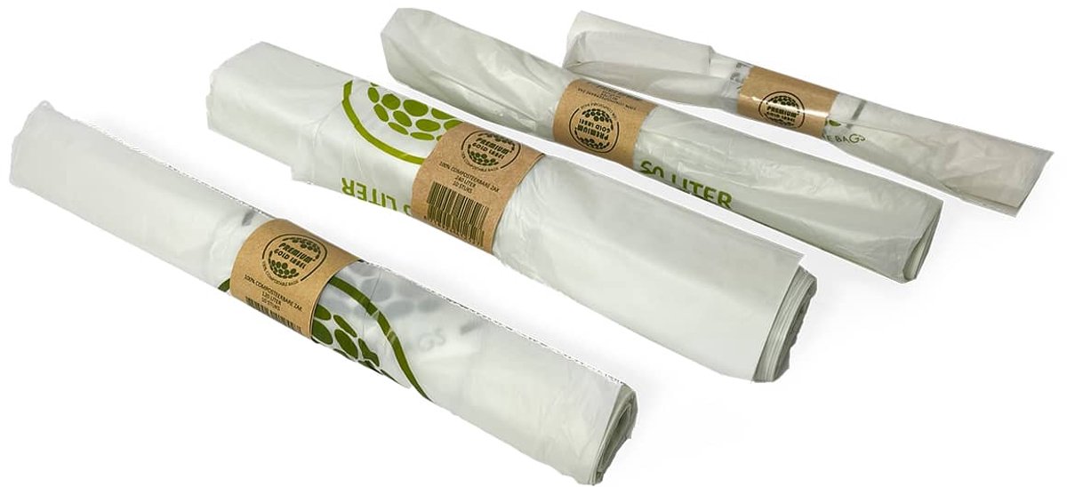 Bio GFT afvalzakken 30L - 50x57 cm 10 stuks op een rol --- 3 rollen