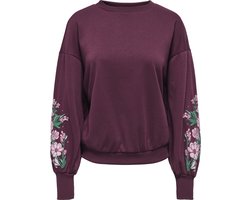 Only Trui Onlbrooke L/s O-neck Flower Swt Noo 15216364 Fig/peony Dames Maat - M