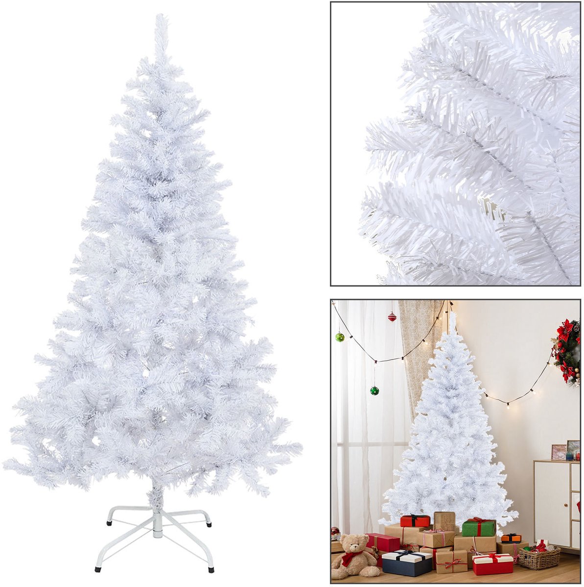 GOPLUS Kunstkerstboom, kunstkerstboom met pvc-naalden