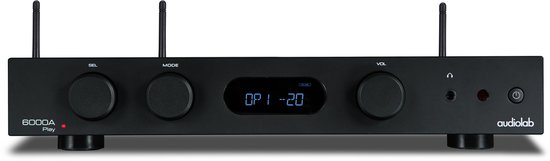 Audiolab 6000A Play Geïntegreerde Versterker met Streamer – Bluetooth – Multiroom – ES9018 DAC – Zwart