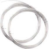 Benedetto - 8mm Zilveren Armband Met Handgemaakte Zilverdraad Kralen