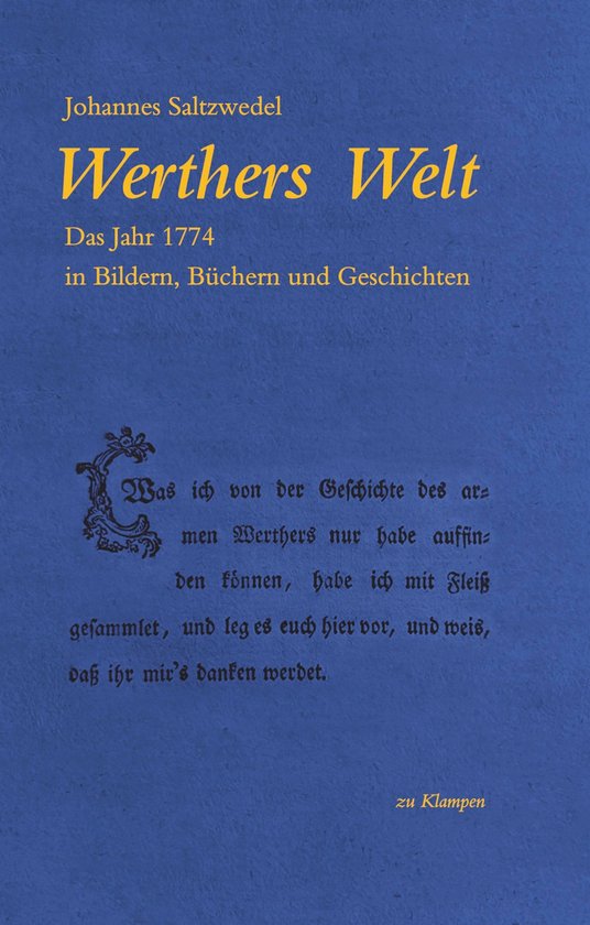 Werthers Welt - cover