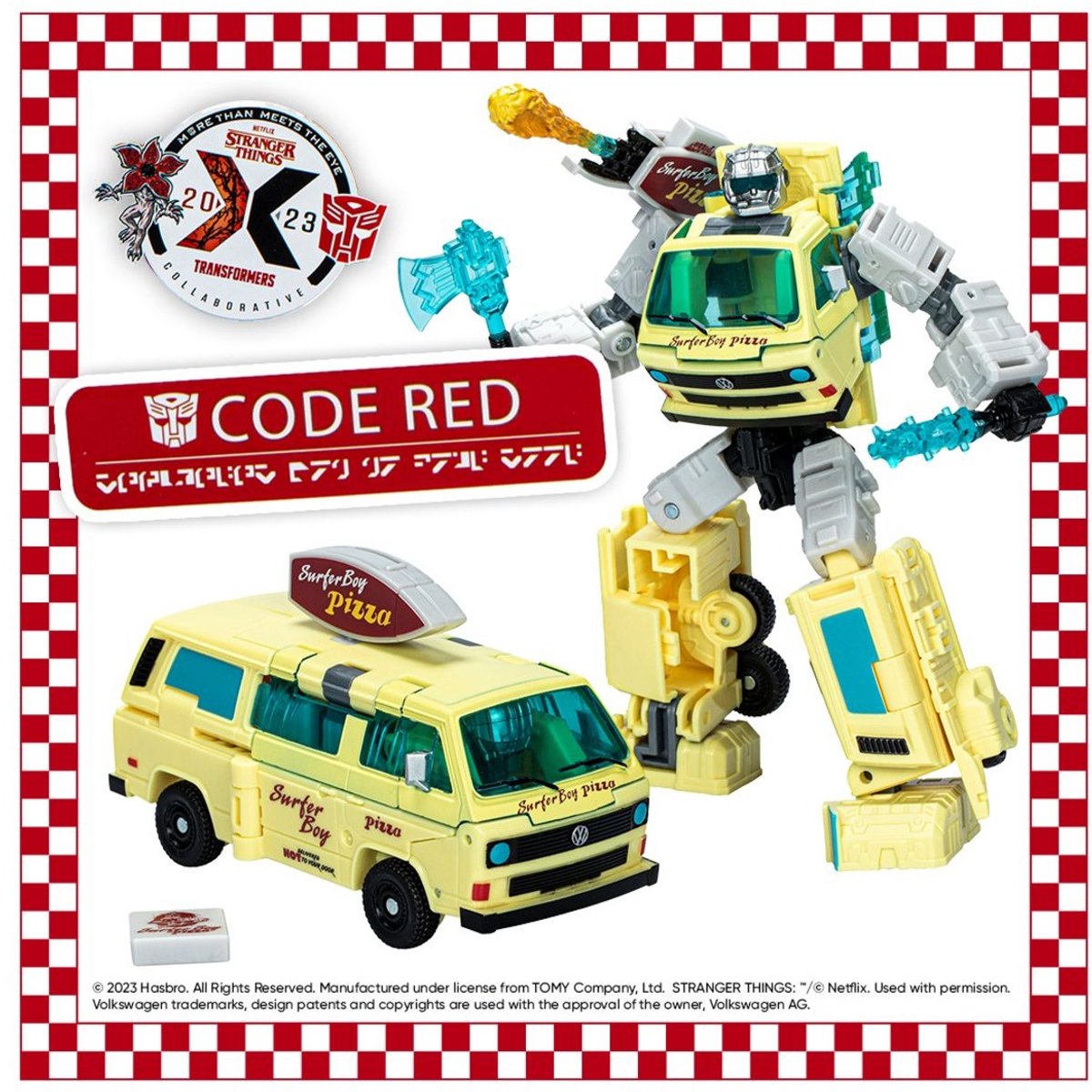Hasbro Stranger Things x Transformers Action Figure Code Red Action Figuur