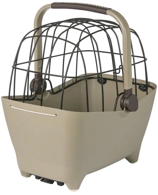 Panier vélo pour chien Basil Buddy MIK, marron biscotti