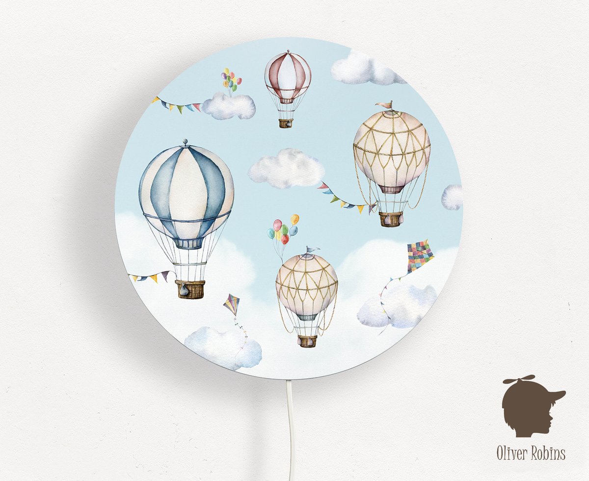 Wandlamp Balloons Bonanza Oliver Robins-sfeerverlichting-kinderkamer-luchtballonen-wandverlichting