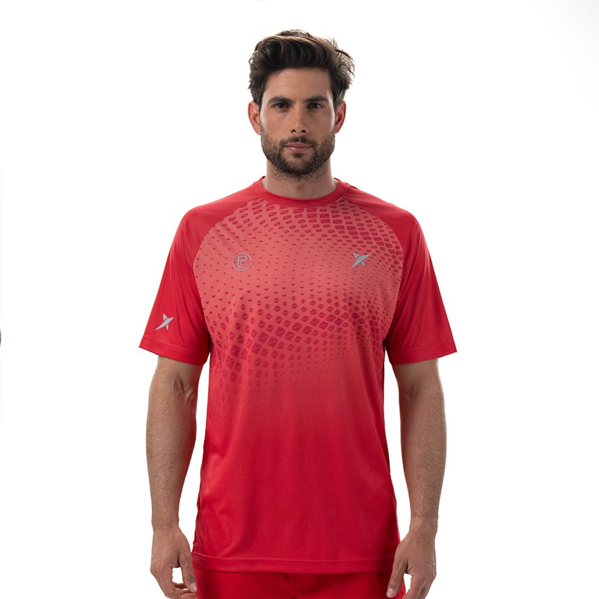Drop Shot Benara Lima T-shirt Met Korte Mouwen Rood S Man