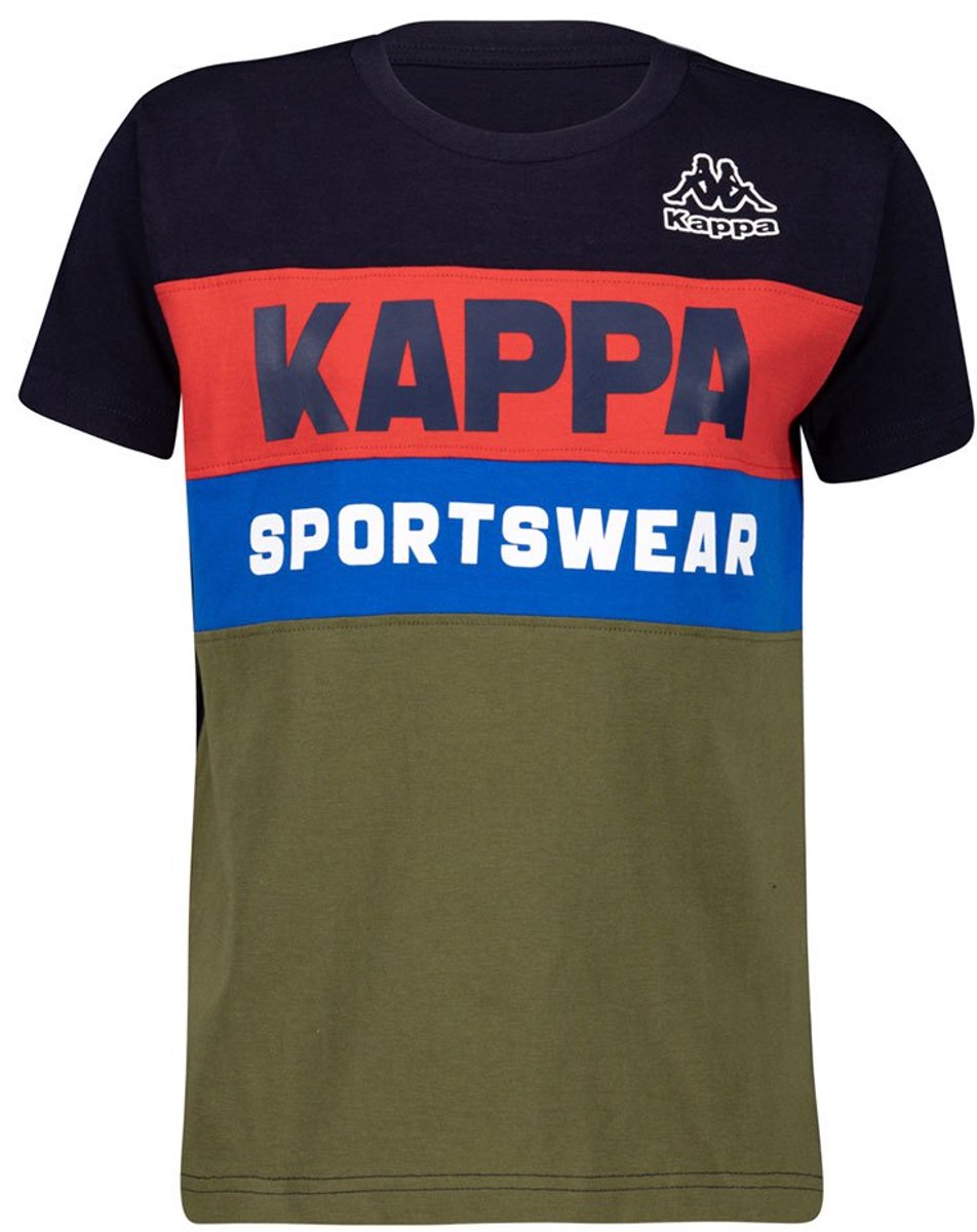 Kappa 8036m00058 T-shirt Met Korte Mouwen 12 Years Kinderen Blauw
