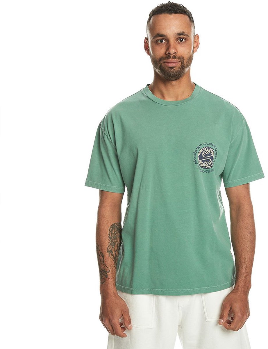 Quiksilver Achance T-shirt Met Korte Mouwen S Man Frosty Spruge