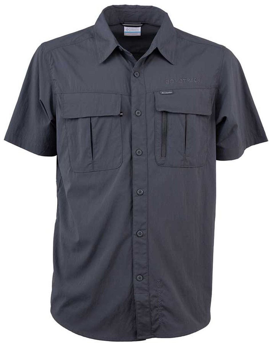 Bombtrack Rover T-shirt Met Korte Mouwen Man Dark Shark Embroidery