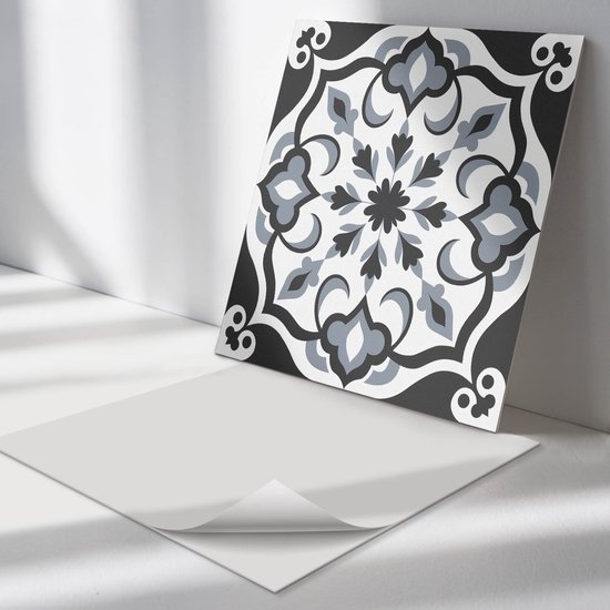 DEWOO Plaktegels Muur Plaktegels Tegels Vierkant Ruitjestegel Roosterpatroon voor Keuken Badkamer 10-stuks(30.5 x 30.5 cm