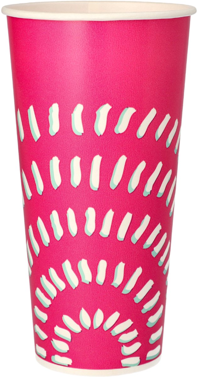 STARPAK kartonnen drinkbeker, 0,5 l, roze, 50 st.