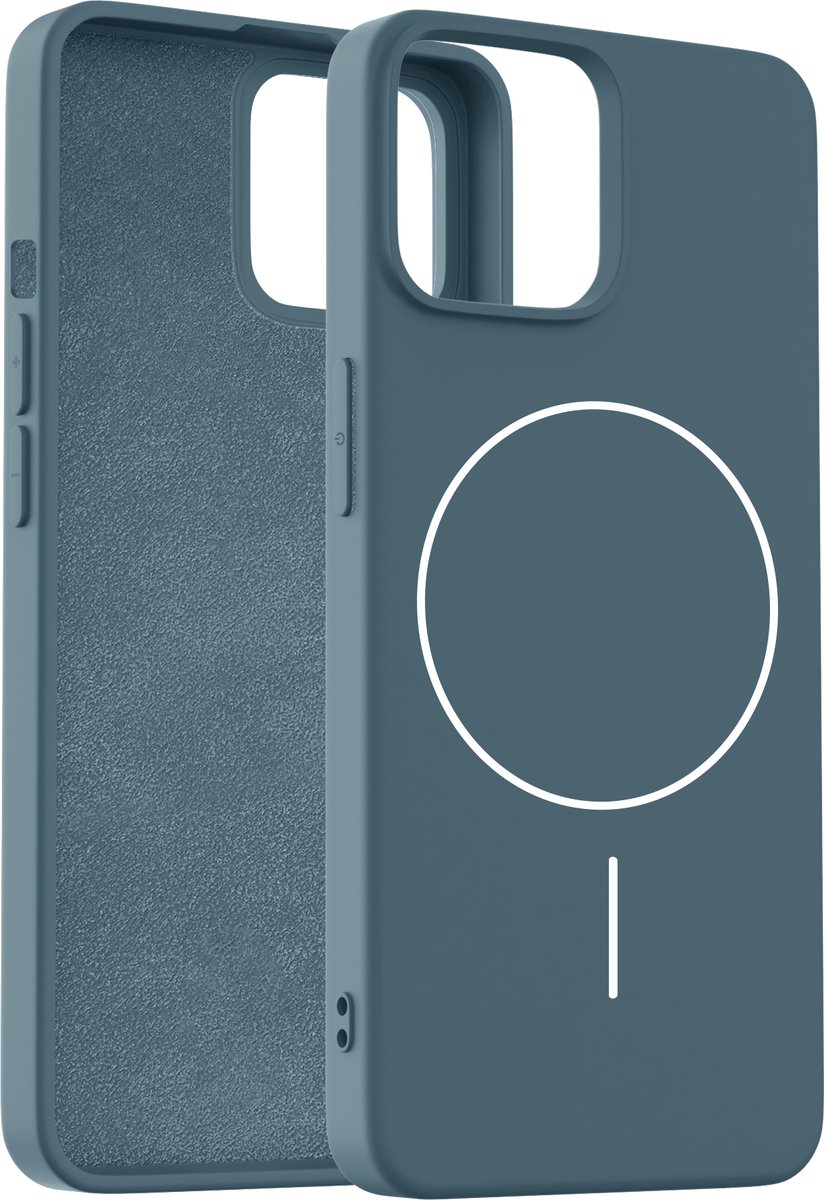 Coverzs Siliconen Hoesje (Donkerblauw) Geschikt voor iPhone 15 – Magnetisch Telefoonhoesje met Slank Ontwerp en Betrouwbare Bescherming