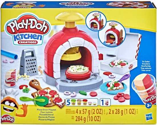 Play-Doh Pizza Oven Speelset - Boetseerklei - Inclusief 6 Play-Doh potjes - Knutselen voor kinderen