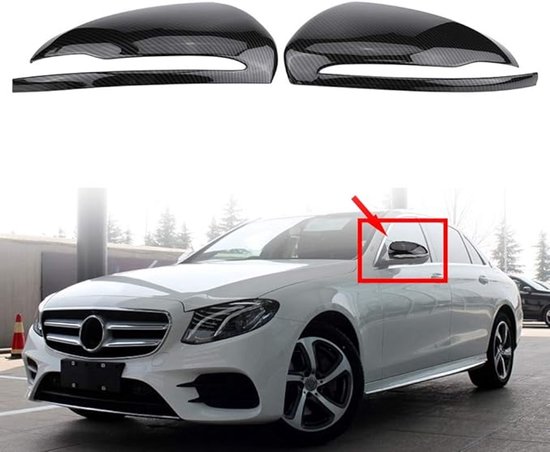 Coques de rétroviseurs compatibles Mercedes Classe C GLC SE W 205 X253 W222 W213 W238 Look Carbone